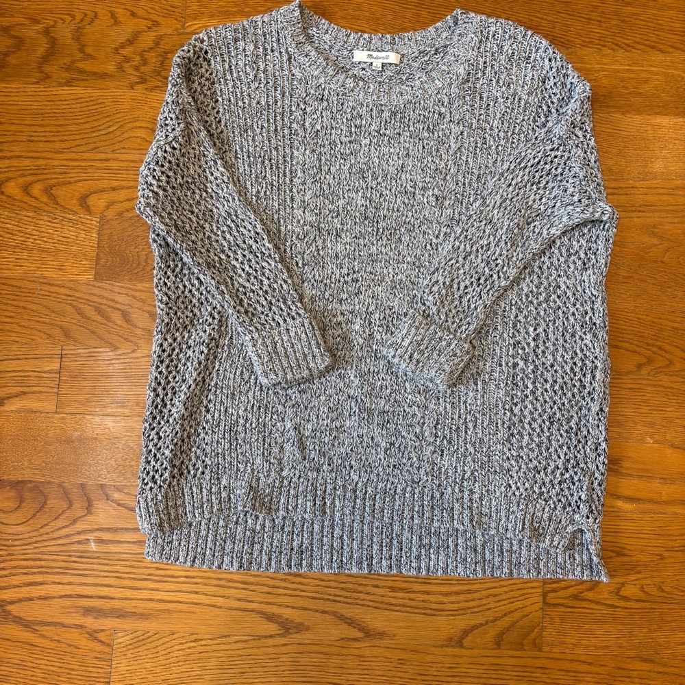 Madewell Gray Textured Women's Sweater